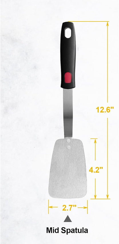 Stainless Steel Flexible Spatula Solid Turner, XiaoZu Thin Metal Spatula - Image 7