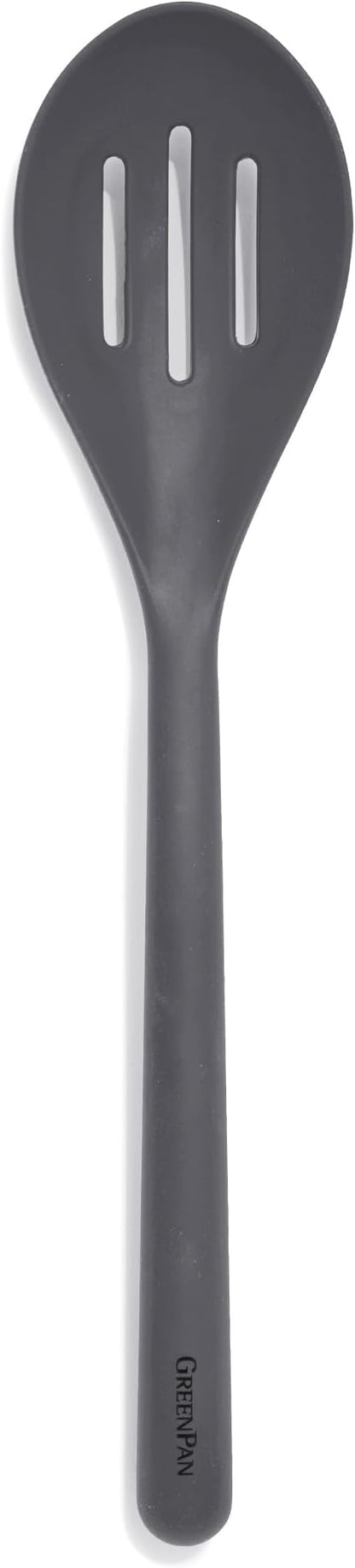 GreenPan Silicone Slotted Spoon, Cooking Kitchen Utensil, Mixing Stirring by GreenPan