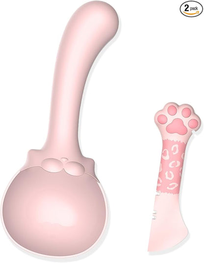 Multifunctional Pet Food Scoop and Spatula Set Pet Dry Food Scooper + Cat Wet by TheconnectionbetweenAnimalandusitsMEOWWOOF