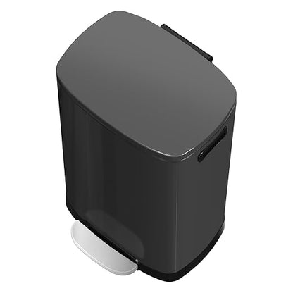 13 Gallon Trash Can with Lid, 50L Fingerprint Proof Stainless Steel Kitchen - Image 4