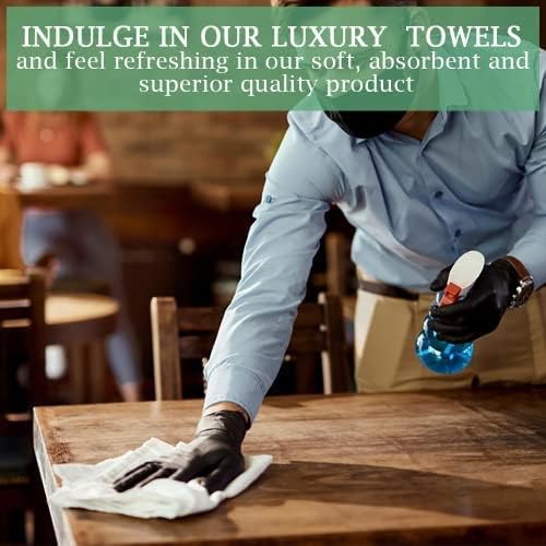 100% Cotton Terry Towel Cleaning Rags White 14'x17'|Pack of 60|Grade White - Image 3