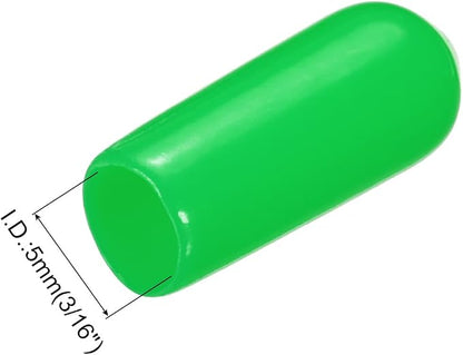 uxcell 20pcs Rubber End Caps 5mm ID Vinyl PVC Round Tube Bolt Cap Cover Screw - Image 3