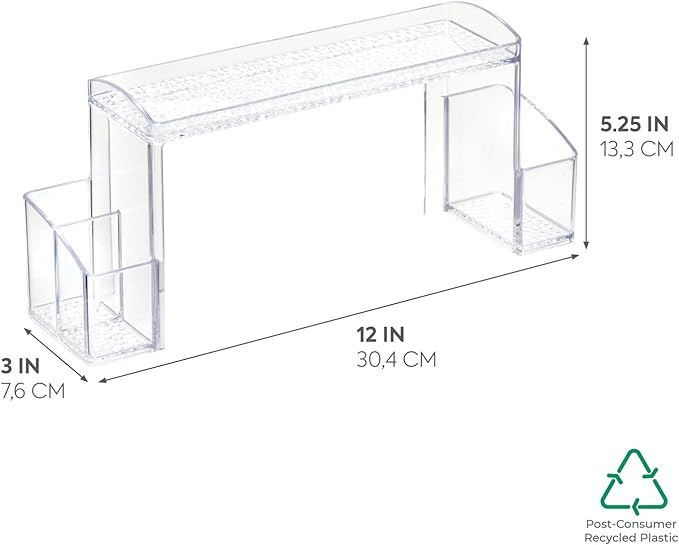 iDesign - 43130 Med+ Plastic High Rise Bathroom Medicine Cabinet Organizer - Image 2
