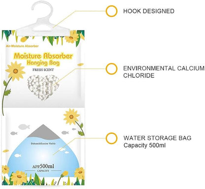 CANAGER Hanging Moisture Absorber, Fresh Scent Moistureproof Desiccant Hanging - Image 3