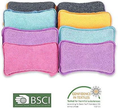UPSTAR Dish Sponges Kitchen, Microfiber Cleaning Scrubber - Image 5