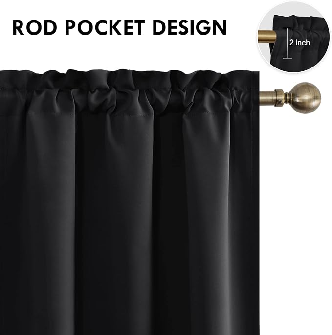 DWCN Blackout Curtains – Thermal Insulated, Energy Saving & Noise Reducing - Image 4