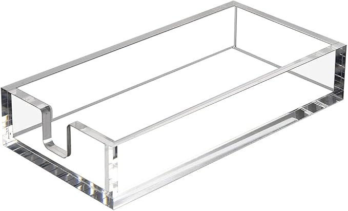 HIIMIEI Acrylic Napkin Holder for Bathroom, Acrylic Guest Towel Holder by HIIMIEI