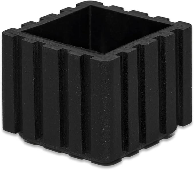Flyshop Anti-Skid Non-Marking Synthetic Rubbr Patio Chair Table Leg Caps Square - Image 2