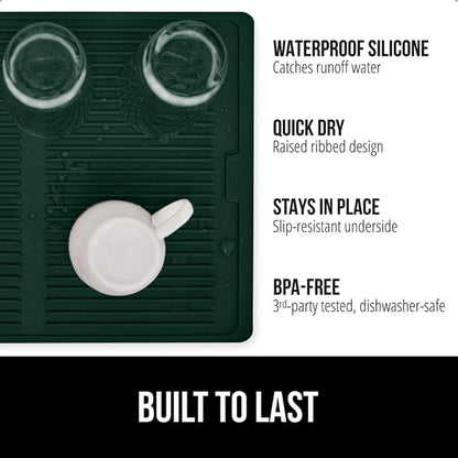 GORILLA GRIP 100% BPA-Free Silicone Dish Drying Mat - Image 2