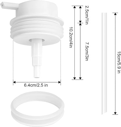 Liquid Soap Dispenser Pump 2pcsHead Replacement Spare Plastic Pump Bathroom - Image 3