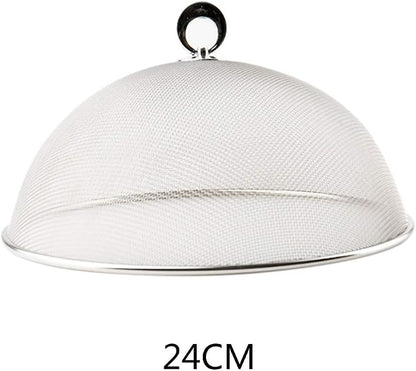 Ochine Stainless Steel Mesh Dome Food Cover Round Splatter Cover Screen Food - Image 2