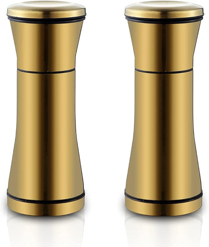 Kyraton Gold Salt and Pepper Shakers, Titanium Plating Stainless Steel Salt and by Kyraton