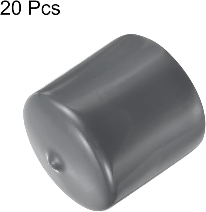 uxcell 20pcs Rubber End Caps 42mm ID Vinyl Round Tube Bolt Cap Cover Thread - Image 2