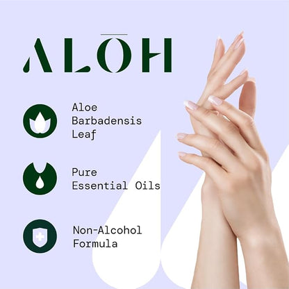 ALŌH Sanitizing Hand Gel 2-pack | Sweet Orange Bergamot + Aloe | 70% Alcohol - Image 3