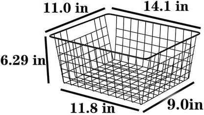 Kitchen Wire Baskets Farmhouse Decor Metal Food Storage Organizer, Household - Image 3
