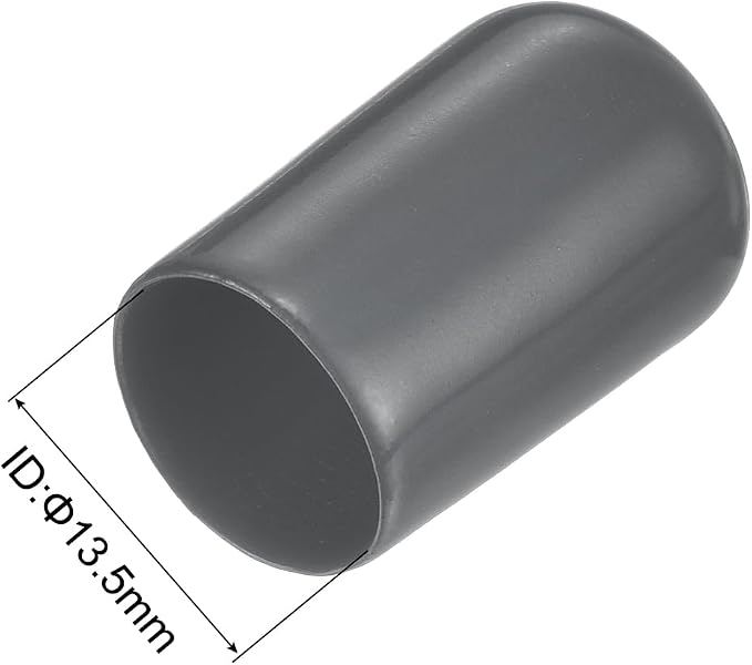 uxcell 20pcs Rubber End Caps 13.5mm ID Vinyl Round Tube Bolt Cap Cover Thread - Image 3