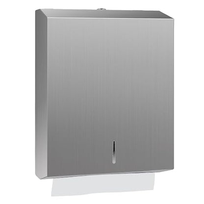 Paper Towel Dispenser Wall Mount, Brushed Stainless Steel Commercial Paper by Stardrix