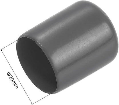 uxcell 20pcs Rubber End Caps 20mm ID Vinyl PVC Round Tube Bolt Cap Cover Screw - Image 3