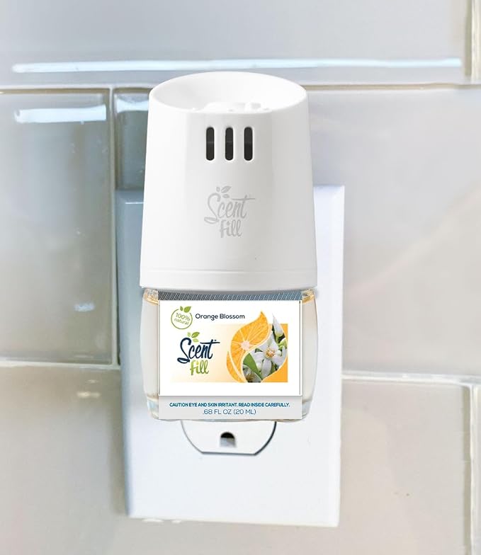 Scent Fill 100% Natural Orange Blossom Plug in Air Freshener, Scented Oil - Image 2