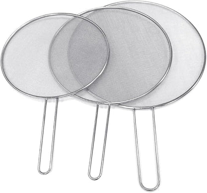 Stainless Steel Splatter Screen Oil Proofing Lid Spill Proof Frying Pan Cover - Image 2