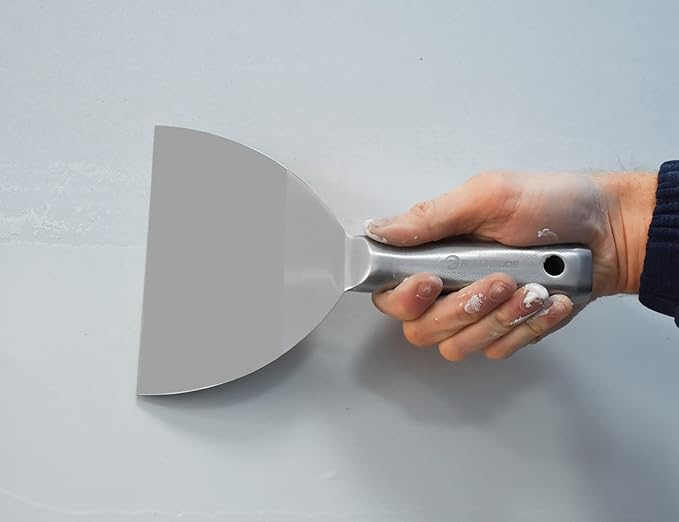 ROLLINGDOG 6 inch Putty Knife - 420 Stainless Steel Spackle Knife Drywall Knife One Piece Mirror Polished Blade for Scraping Paint, Taping
