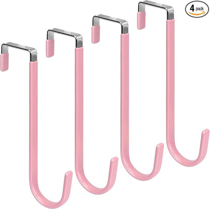 FYY Over The Door Hooks, 4 Pack Upgraded Long Door Hangers Hooks by FYY