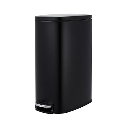 Garvee 13 Gallon Slim Kitchen Trash Can, Narrow Stainless Steel Step-On Pedal by Garvee