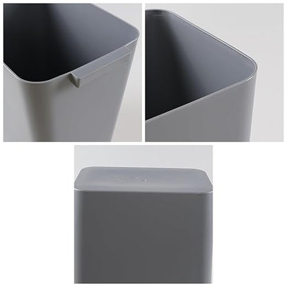 Zopnny Plastic Trash Can Wastebasket, Waste Bin, 4.5 Gallon, 3 Pack - Image 3