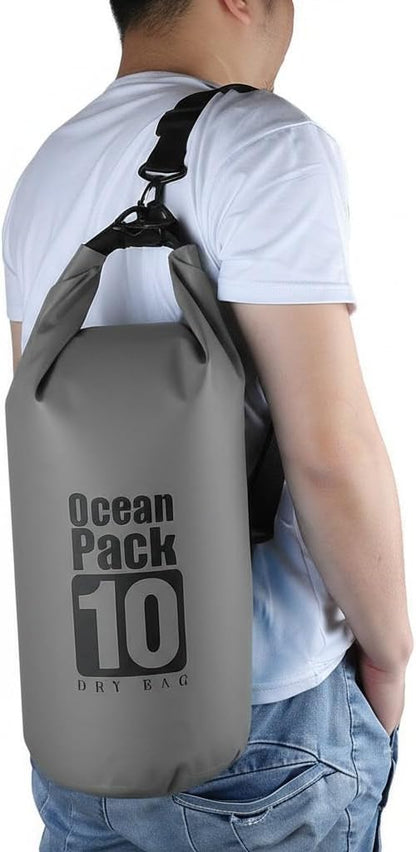 Dry Bag Waterproof Backpack 5L/10L/20L/30L Roll Top Waterproof Bag,Floating Dry bags for Kayaking,Swimming,Boating,Camping,Beach.