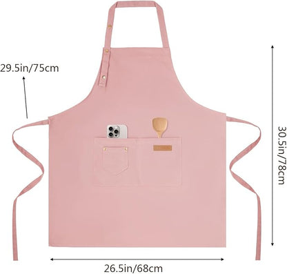 Tosewever Art Aprons for Women Painting Pottery Baking, Mens Buckle Straps - Image 7