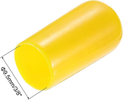 uxcell 20pcs Rubber End Caps 9.5mm ID Vinyl PVC Round Tube Bolt Cap Cover Screw - Image 3