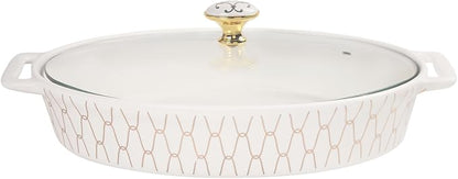 insongdafa 11" x 7.5" Ceramic Oval Casserole Dish by jinsongdafa
