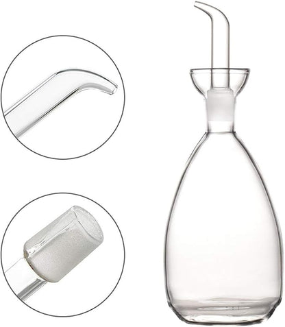 Affogato Glass Oil Bottle with Spout, Olive Oil Dispenser Vinegar Drizzler - Image 3