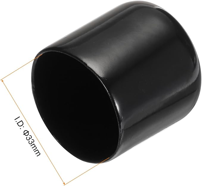 uxcell 20pcs Rubber End Caps 33mm ID Vinyl PVC Round Tube Bolt Cap Cover Screw - Image 3