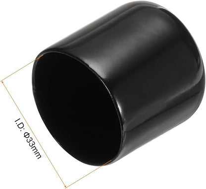 uxcell 20pcs Rubber End Caps 33mm ID Vinyl PVC Round Tube Bolt Cap Cover Screw - Image 3