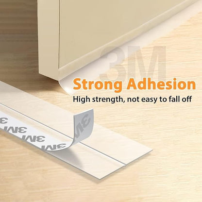 Bruiefpap 36 Ft Silicone Door Weather Stripping, Self-Adhesive Door Seal Strip - Image 4