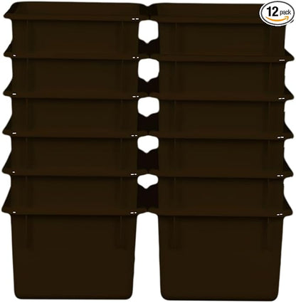 Wood Designs Cubby Storage Bin, Heavy Duty Plastic Containers by Unknown