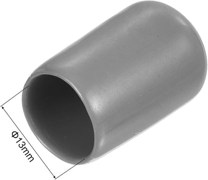 uxcell 20pcs Rubber End Caps Protective Caps 13mm ID Vinyl PVC Round Tube Bolt - Image 3