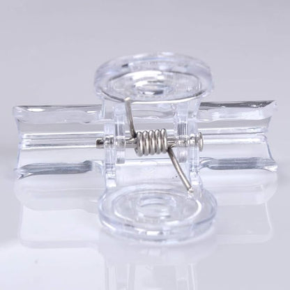 30 Pack Plastic Clear Clips Clamps, 1-1/2 Inch and 2 Inch Sizes - Image 6