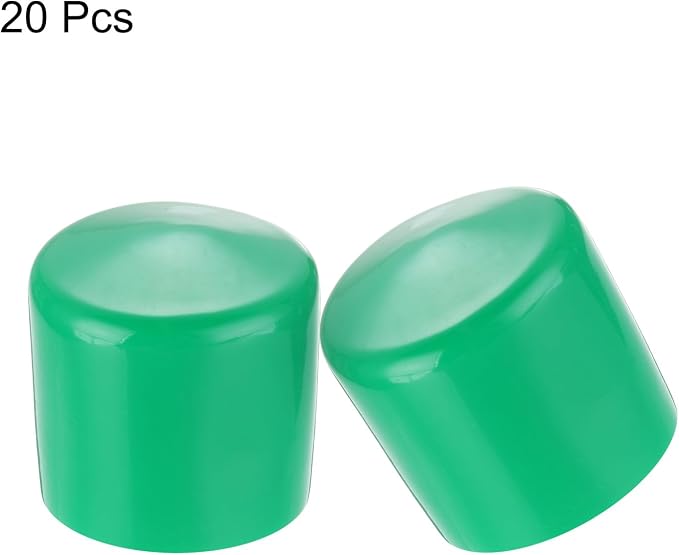 uxcell 20pcs Rubber End Caps 47mm ID Vinyl PVC Round Tube Bolt Cap Cover Screw - Image 2