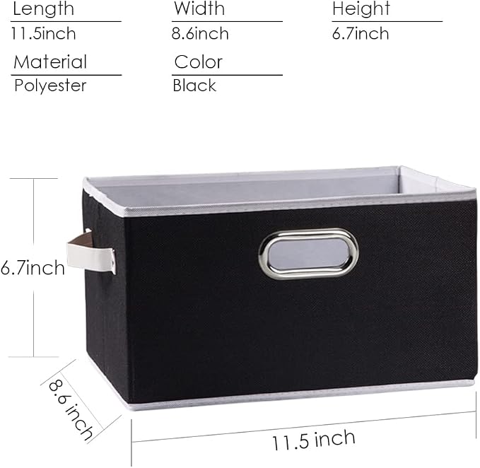 PRANDOM Fodable Storage Bins for Closet Decorative Fabric Storage Baskets Cubes - Image 6