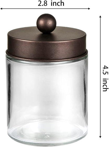 Apothecary Jar Canisters Bathroom Vanity Organizer - Image 4