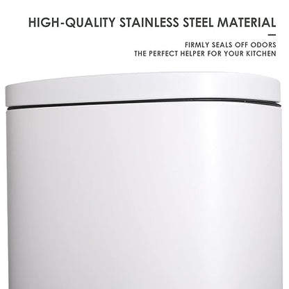 AthLike Trash Can, Stainless Steel Kitchen Garbage Can, Step Waste Bin - Image 3