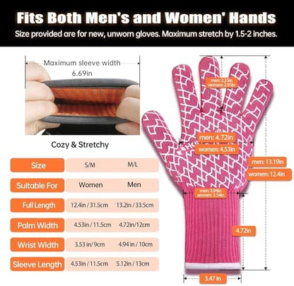 HandLove Aramid Heat Resistant BBQ Gloves – Grilling & Oven Gloves - Image 5
