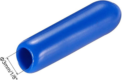 uxcell 20pcs Rubber End Caps 3mm ID Vinyl PVC Round Tube Bolt Cap Cover Screw - Image 3