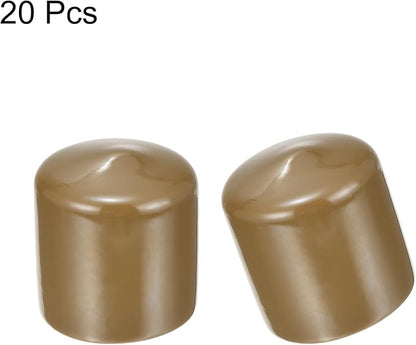 uxcell 20pcs Rubber End Caps 40mm ID Vinyl PVC Round Tube Bolt Cap Cover Screw - Image 2