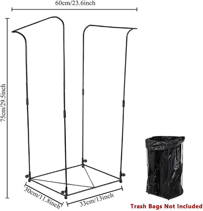Trash Bag Holder, Metal Garbage Bag Holder, 30-45 Gallon Portable Trash Bag - Image 2
