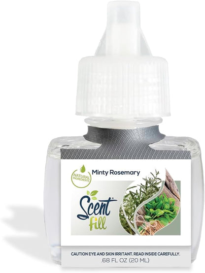 Scent Fill Minty Rosemary Plug in Air Freshener, 4 Scented Oil Refills - Image 3
