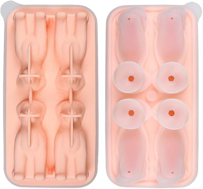 Cute 3D Labrador Dog Silicone Ice Cube Tray Mold Cartoon Animal Ice Box BPA-Free by UIVXXUD