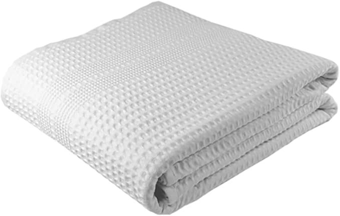GILDEN TREE Waffle Bath Sheet Large Bath Towels Quick Dry Thin Body Towels, 40x80 Oversized Bath Towels for Adults, Classic Style (White)